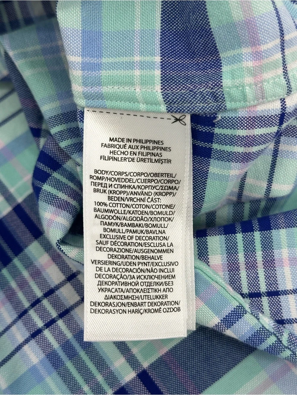 Polo PRL Ralph Lauren Oxford Cloth Button Down OCBD Plaid XL